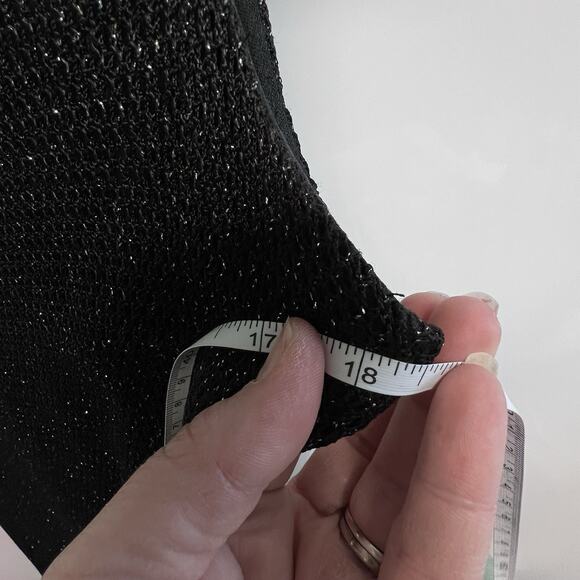 VTG 90s Y2K Black Crochet Dress Sz 6 Open Knit Vamp Whimsigoth Witchy Fairy Lace - Picture 7 of 16